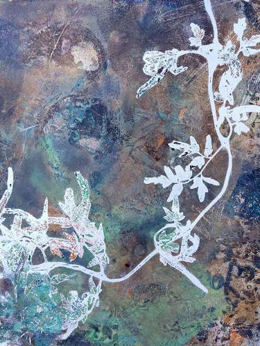 Original Abstract Expressionism Nature Printmaking by Shuk Yee Veronica Lam