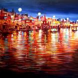 Colorful Evening Varanasi by Samiran Sarkar