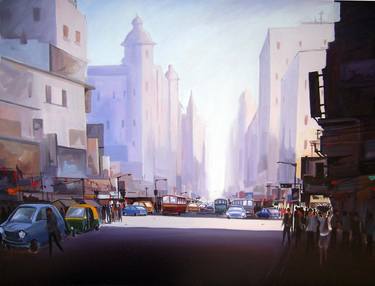 Print of Fine Art Cities Paintings by Samiran Sarkar