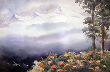 Original Fine Art Landscape Paintings by Samiran Sarkar