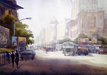 Original Realism Cities Paintings by Samiran Sarkar