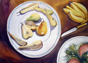 Fruits (Still Life) Composition-Watercolor on Paper thumb