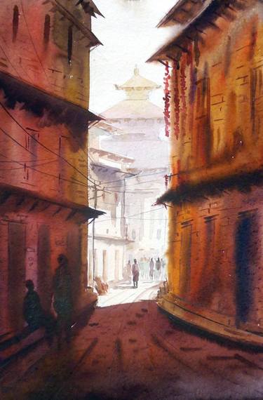 Original Cities Paintings by Samiran Sarkar