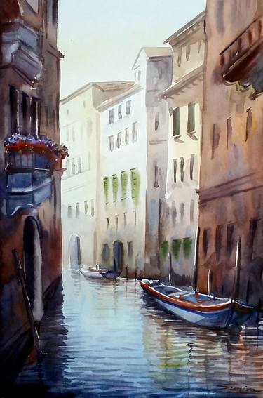 Original Fine Art Cities Paintings by Samiran Sarkar