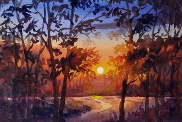 Original Fine Art Landscape Paintings by Samiran Sarkar