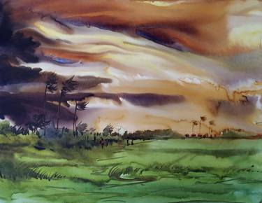 Original Fine Art Landscape Paintings by Samiran Sarkar