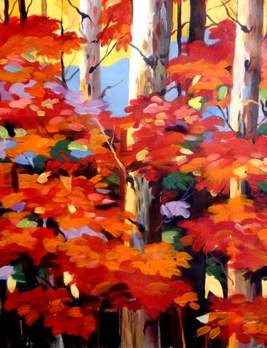 Beauty of Autumn-Acrylic on Canvas thumb