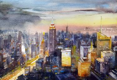 Original Fine Art Cities Paintings by Samiran Sarkar