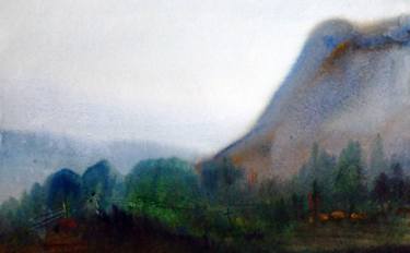 Himalaya Landscape-Watercolor on paper thumb