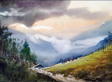 Original Fine Art Landscape Paintings by Samiran Sarkar