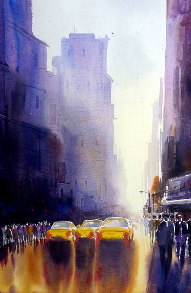 Original Cities Paintings by Samiran Sarkar