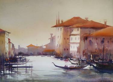 Original Fine Art Cities Paintings by Samiran Sarkar