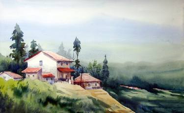 Original Fine Art Landscape Paintings by Samiran Sarkar