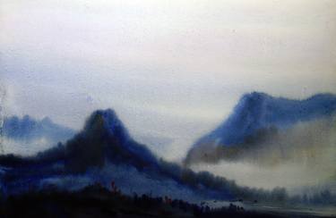 Mystery Himalaya - Watercolor on Paper thumb
