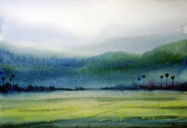 Print of Realism Landscape Paintings by Samiran Sarkar