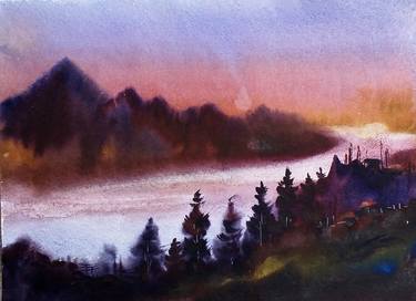 Original Fine Art Landscape Paintings by Samiran Sarkar