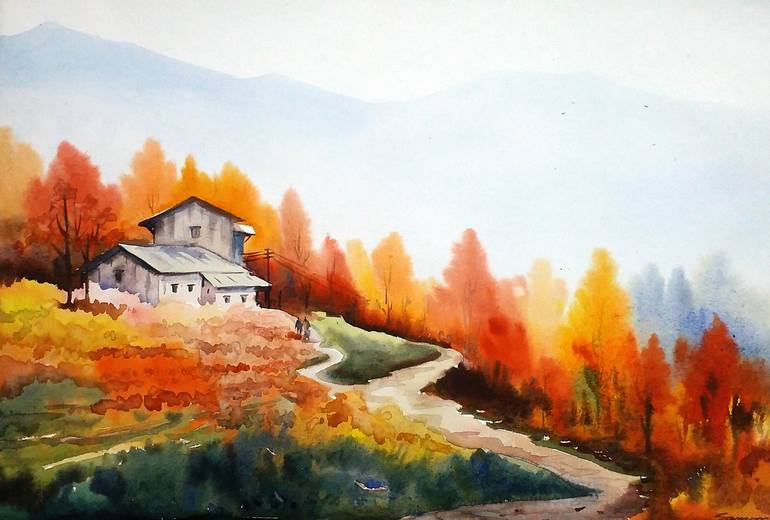 Autumn Lake Watercolor Mastery Workshop