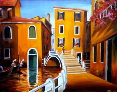 Original Fine Art Cities Paintings by Samiran Sarkar