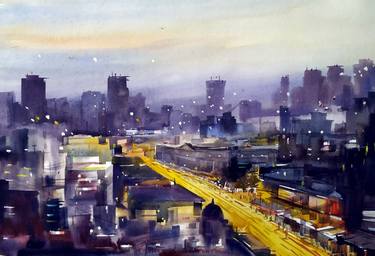 Original Cities Paintings by Samiran Sarkar