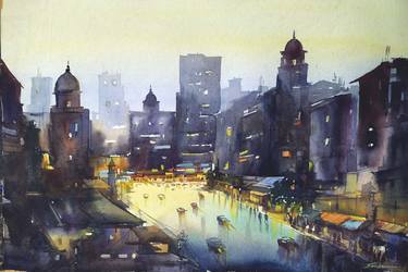 Print of Realism Cities Paintings by Samiran Sarkar