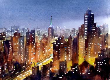 Original Fine Art Cities Paintings by Samiran Sarkar