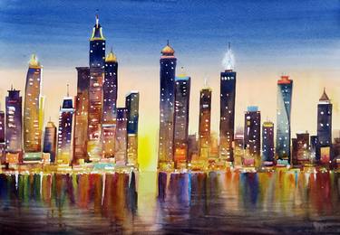 Original Fine Art Cities Paintings by Samiran Sarkar