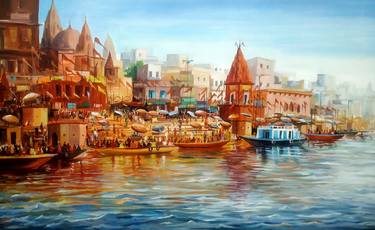 Original Fine Art Landscape Paintings by Samiran Sarkar