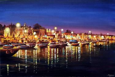 Print of Fine Art Cities Paintings by Samiran Sarkar