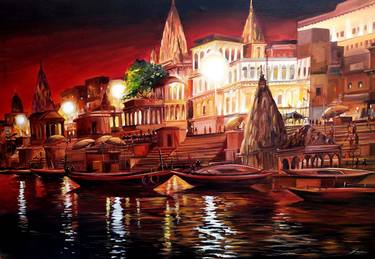 Original Fine Art Cities Paintings by Samiran Sarkar
