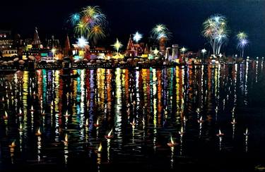 Original Fine Art Landscape Paintings by Samiran Sarkar