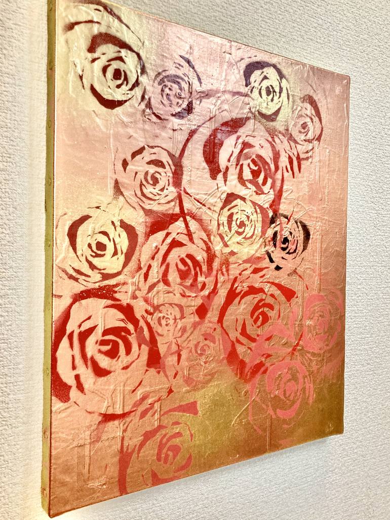 Original Abstract Floral Painting by Michael Duke Pavoni