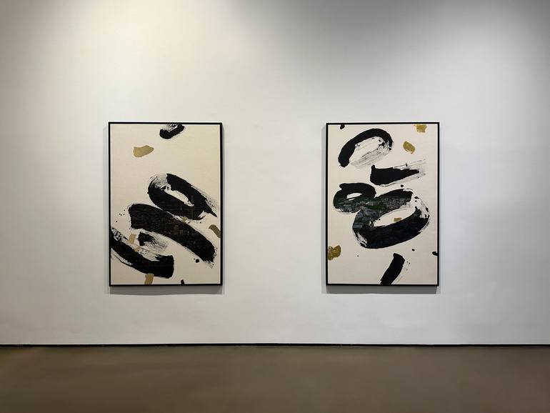 Original Abstract Expressionism Abstract Painting by Jieun Park
