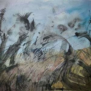 Calligraphy of wind
