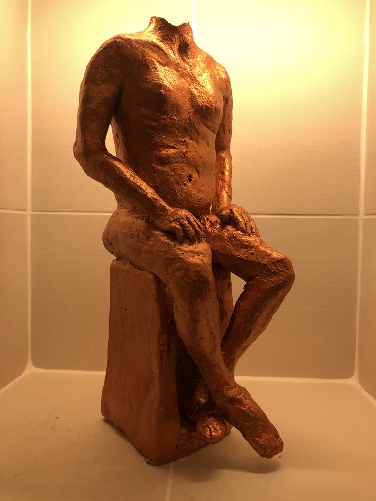 Original Figurative Men Sculpture by Giles Goodhead