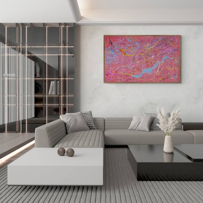 Original Abstract Expressionism Abstract Painting by James Steinmetz