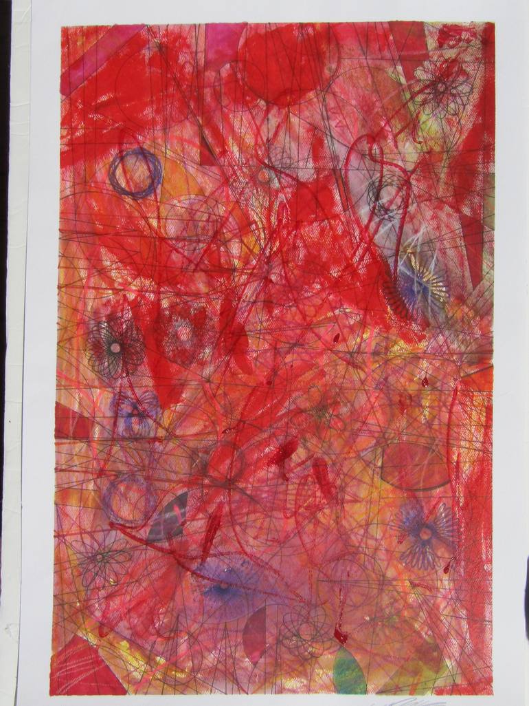 Original Abstract Expressionism Abstract Drawing by James Steinmetz