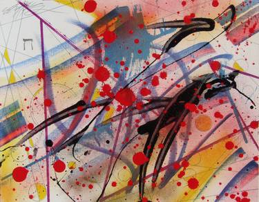 Original Pop Art Abstract Drawings by James Steinmetz