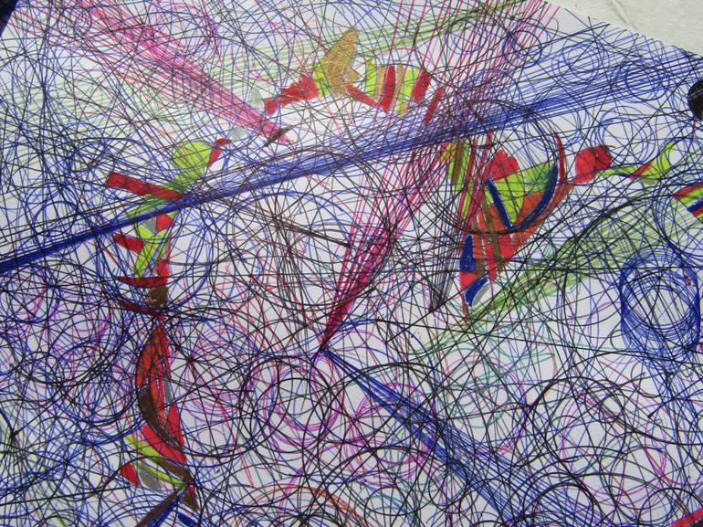 Original Abstract Drawing by James Steinmetz