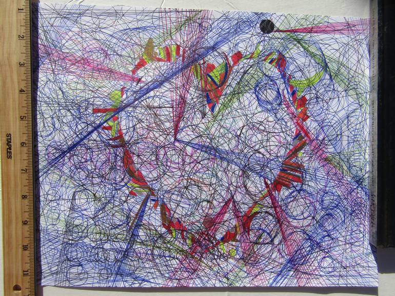 Original Abstract Drawing by James Steinmetz