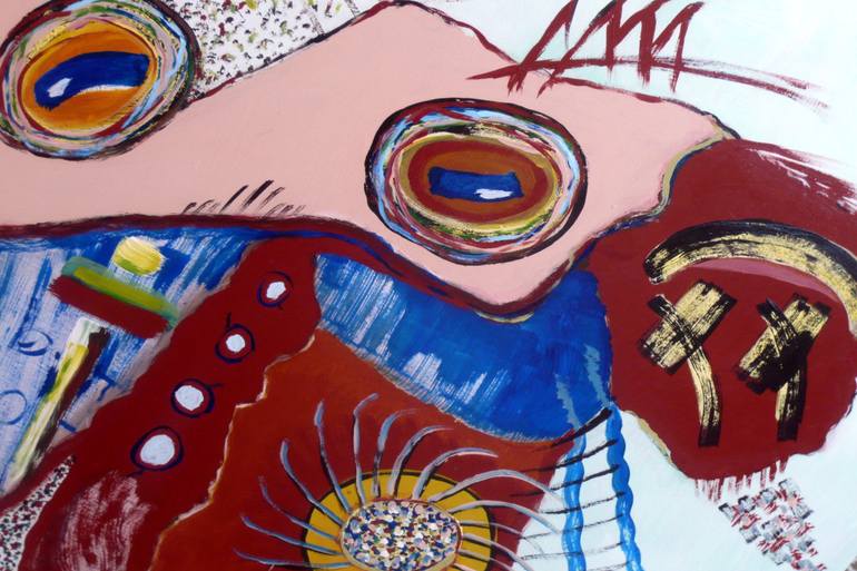 Original Abstract Expressionism Abstract Painting by Concha Flores Vay