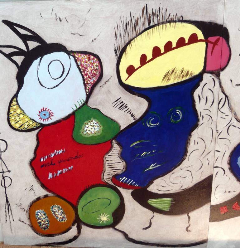 Original Abstract Expressionism Abstract Painting by Concha Flores Vay