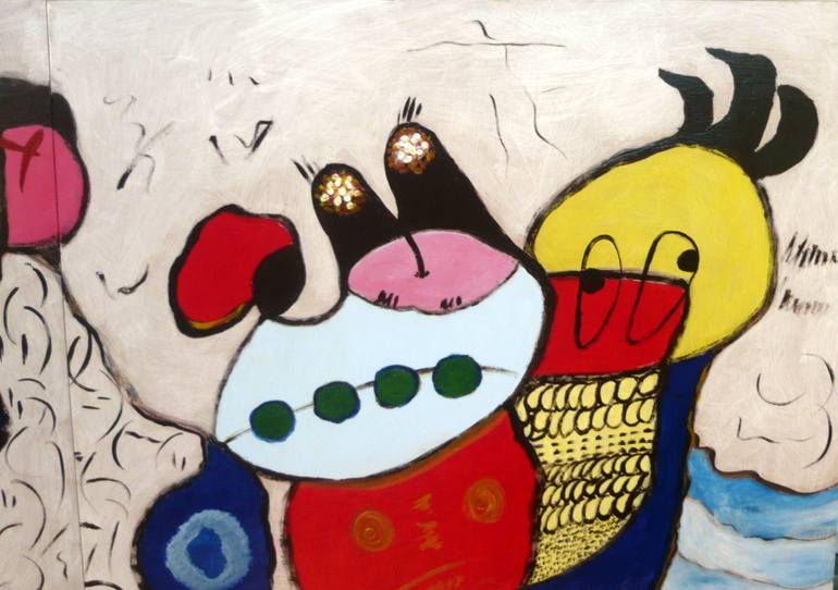 Original Abstract Expressionism Abstract Painting by Concha Flores Vay