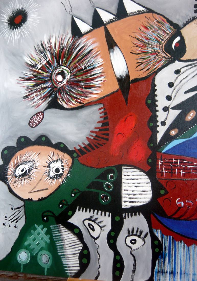 Original Abstract Expressionism Abstract Painting by Concha Flores Vay
