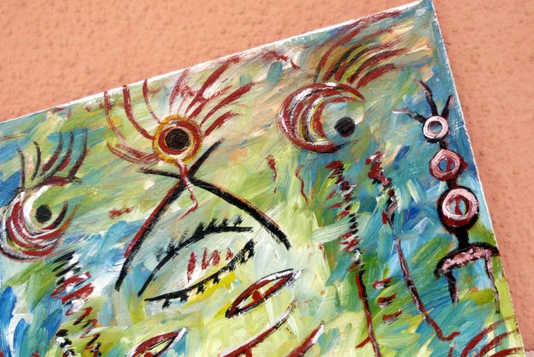 Original Abstract Expressionism Abstract Painting by Concha Flores Vay