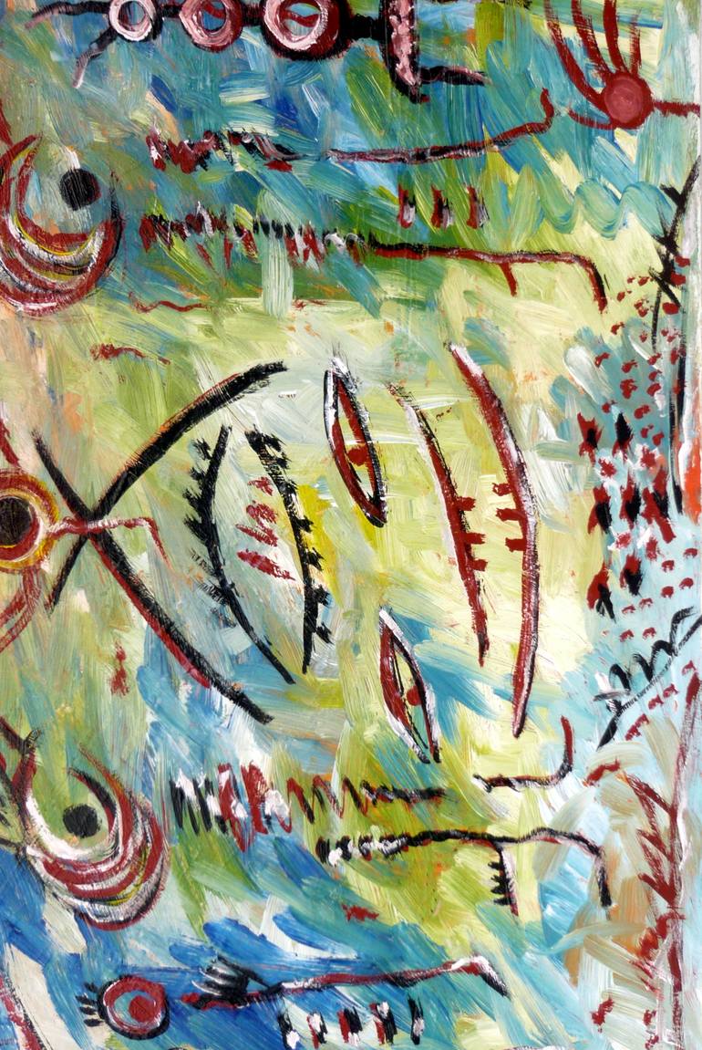 Original Abstract Expressionism Abstract Painting by Concha Flores Vay