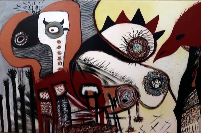 Original Abstract Painting by Concha Flores Vay | Abstract Expressionism Art on Canvas | AS THE SONG SAYS, I DID IT MY WAY