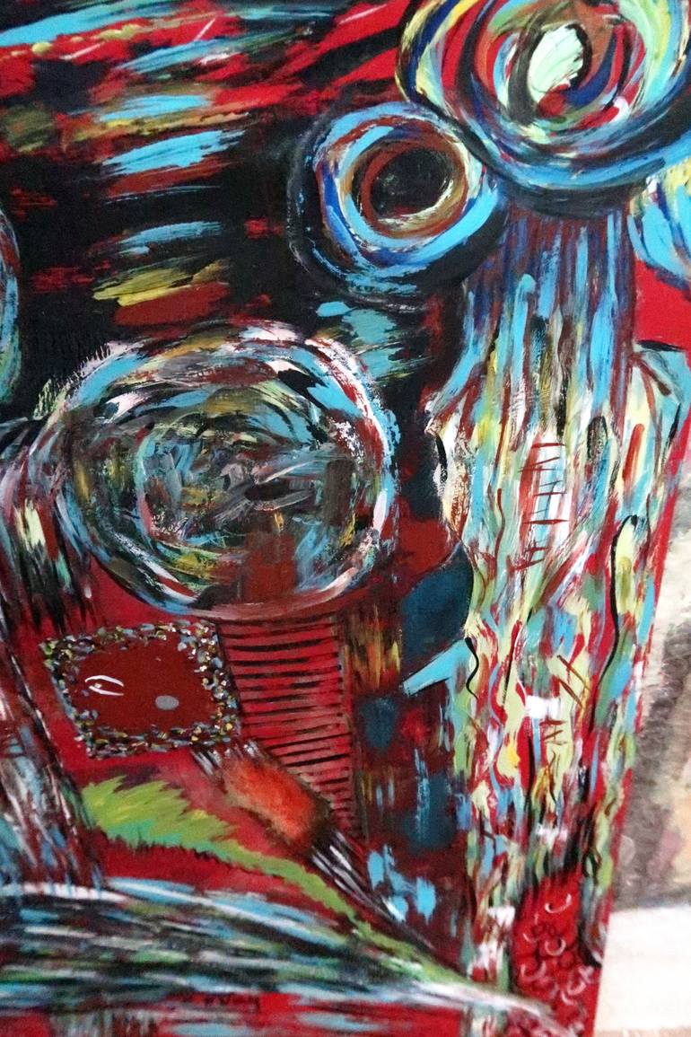 Original Abstract Expressionism Abstract Painting by Concha Flores Vay
