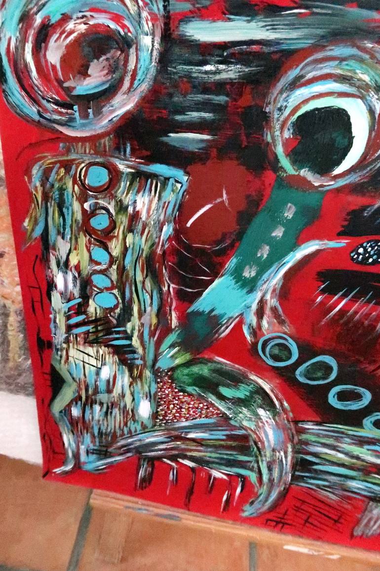 Original Abstract Expressionism Abstract Painting by Concha Flores Vay