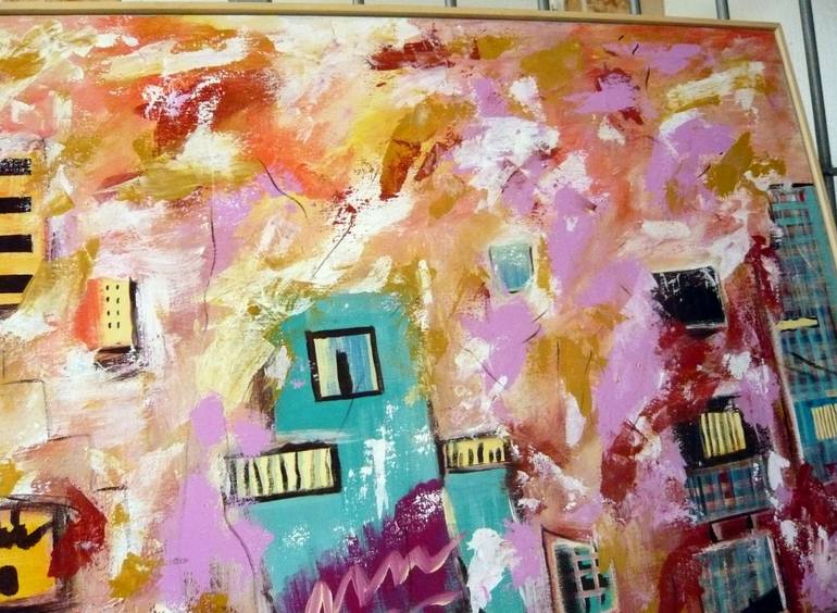 Original Abstract Expressionism Fantasy Painting by Concha Flores Vay