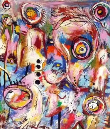 Original Abstract Animal Paintings by Concha Flores Vay